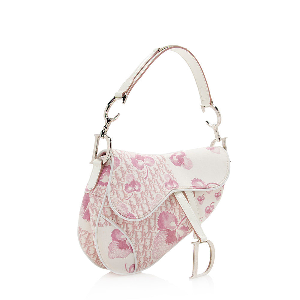 Dior Diorissimo Vintage Flowers Saddle Shoulder Bag (SHF-20424 ...