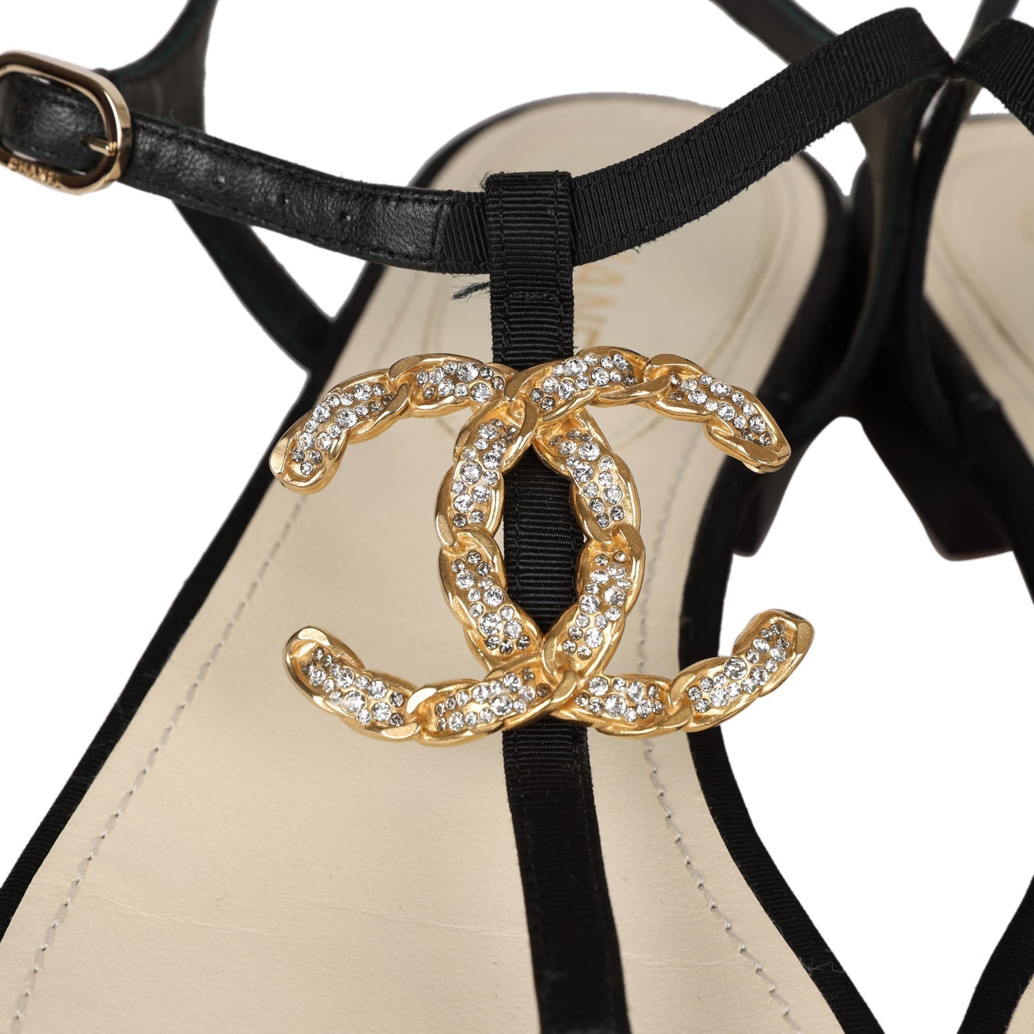Chanel Jeweled CC Thong Sandals 37 EU – Auroria Bags