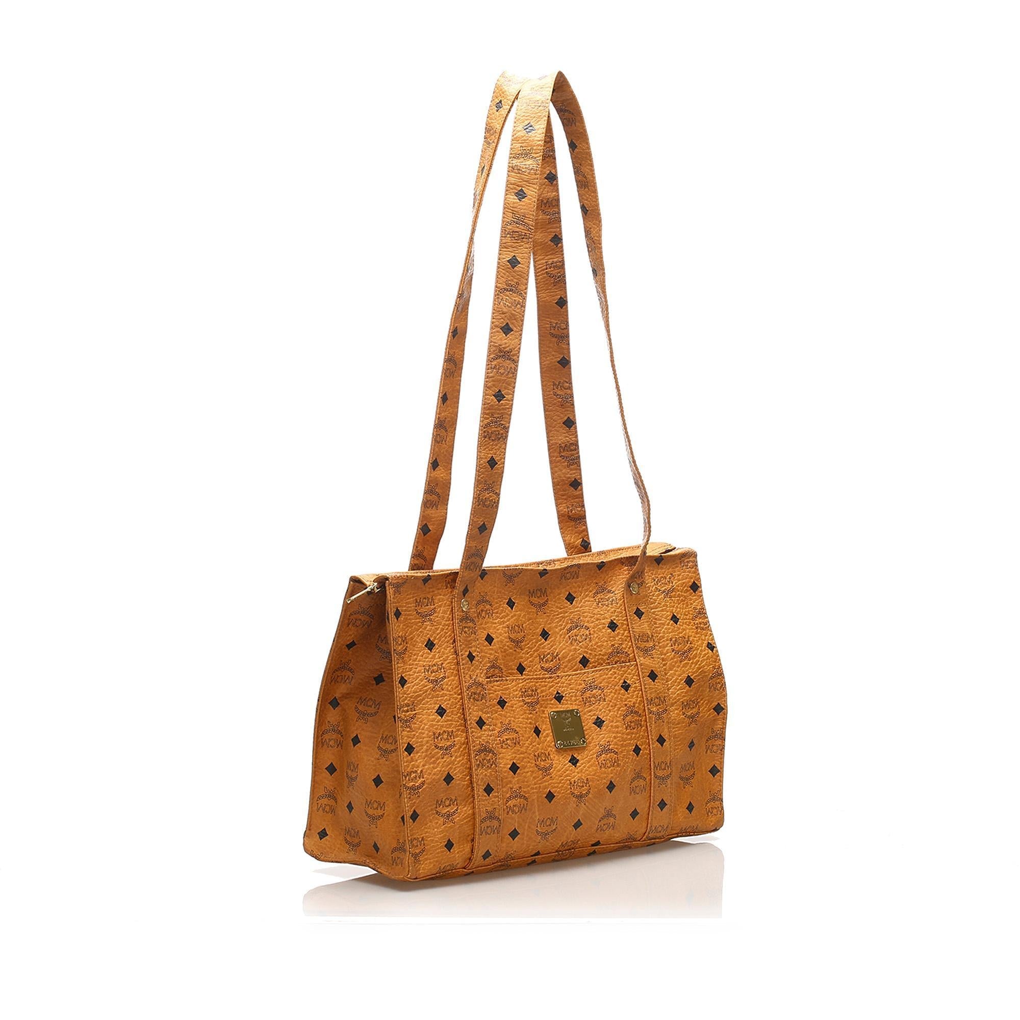 MCM Visetos Leather Tote Bag (SHG-11416) – Auroria Bags