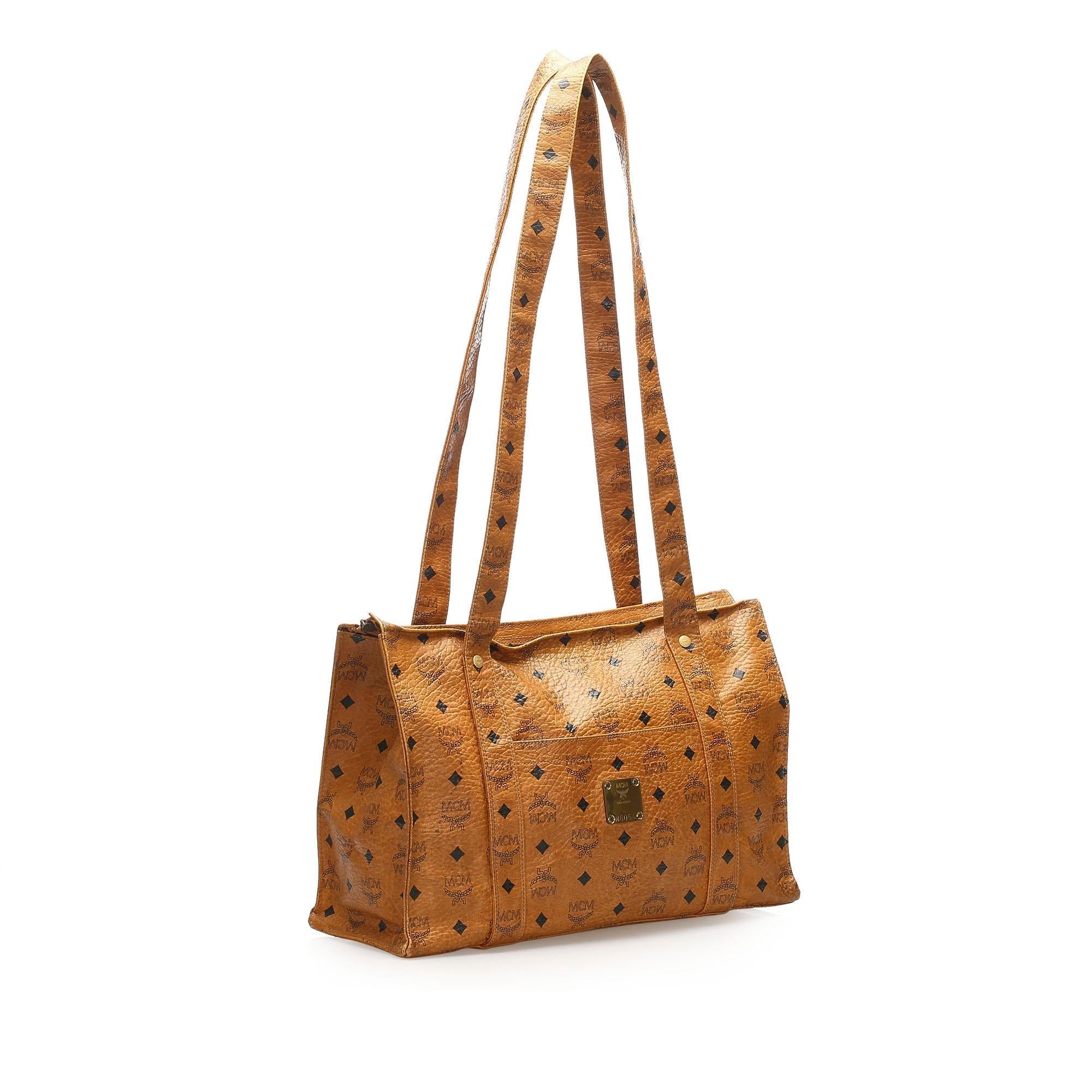 MCM Visetos Leather Tote Bag (SHG-11874) – Auroria Bags